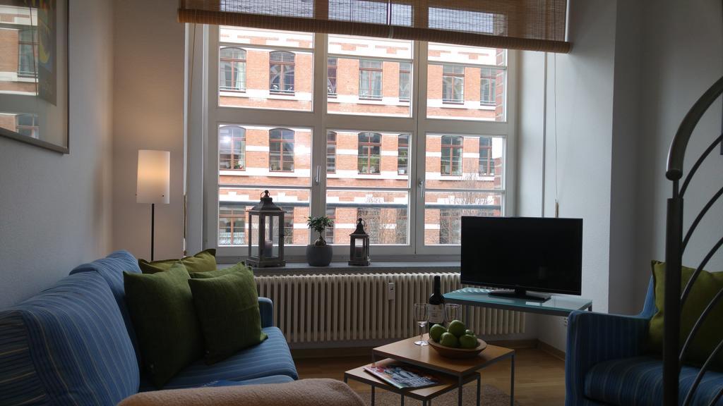 Apartmenthaus Elster Lofts Leipzig Ruang foto